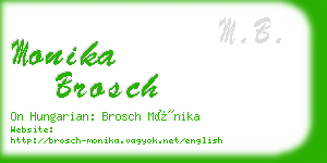 monika brosch business card